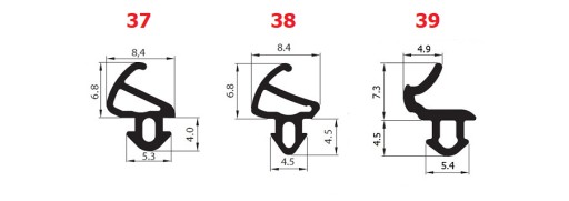 Уплотнители оконные VEKA S-835x