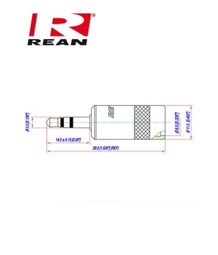 РАЗЪЕМ Mini JACK 3,5 мм REAN / NEUTRIK NYS231BG-LL