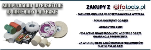 ALFATOOLS TARCZA FILCOWA POLERSKA FILC LITY KRĄŻEK 200x40 MD 0,45