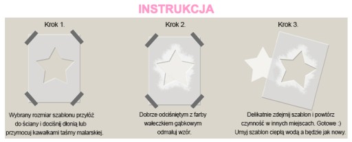SZABLON MALARSKI WIELORAZOWY WIELOKROTNY KOKARDY
