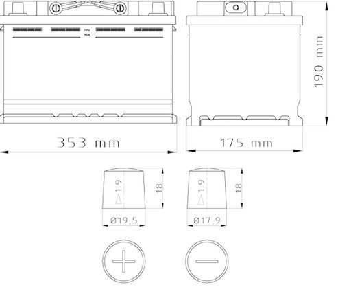 Аккумулятор FIAMM Titanium PRO L5 90P 90 Ач 800 А (EN