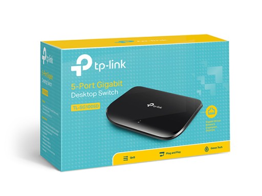 Коммутатор TP-Link TL-SG1005D 5 портов 1 ГБ 1000 Мбит/с