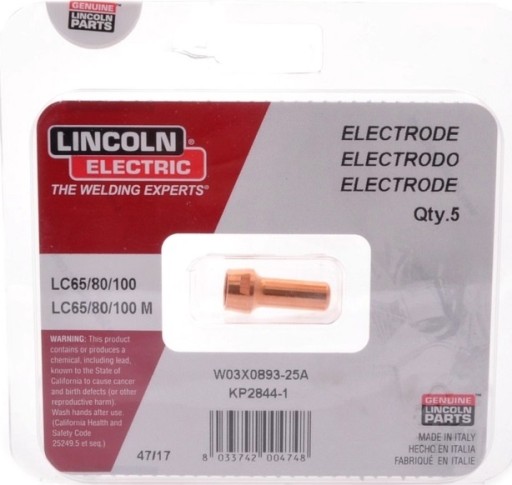 Длинный плазменный электрод Lincoln LC65 W03X0893-25A