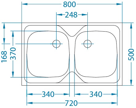 МОЙКА СТАЛЬНАЯ ПЕРЕКРЫТНАЯ 80Х50 ДЕКОР С МИКСОМ