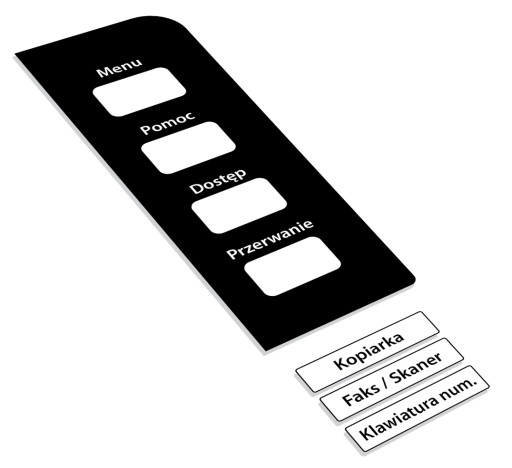 Konica Minolta Bizhub C3350/C3850 Наклейка на панель