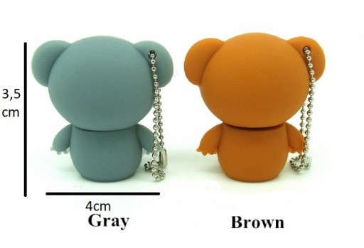 PENDRIVE 3.0 USB 32 GB BRĄZOWY MIŚ KOALA WYS PL24H