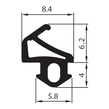 Уплотнитель для окна 10mb ROPLASTO S-1019