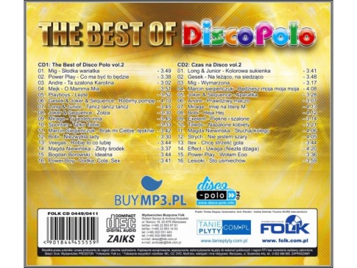 The Best Of Disco Polo 2017 2cd vol.2 MIRAGE JOKER