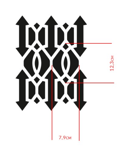 Downing Gate Craft - Трафарет для рукоделия 30х35см