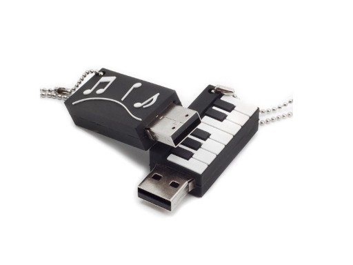 USB-ПЕРЕДНИК 16 ГБ ОРГАНИЧЕСКАЯ КЛАВИАТУРА МУЗЫКА + БРЕЛОК