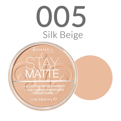 Матирующая пудра Rimmel Stay Matte 005 «Шелковый бежевый»