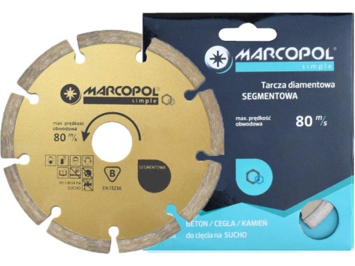 TARCZA DIAMENTOWA SEGMENTOWA 115x22,23mm MARCOPOL