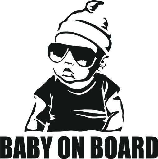 Наклейка VAR BABY ON BOARD 15x15 QI-0007