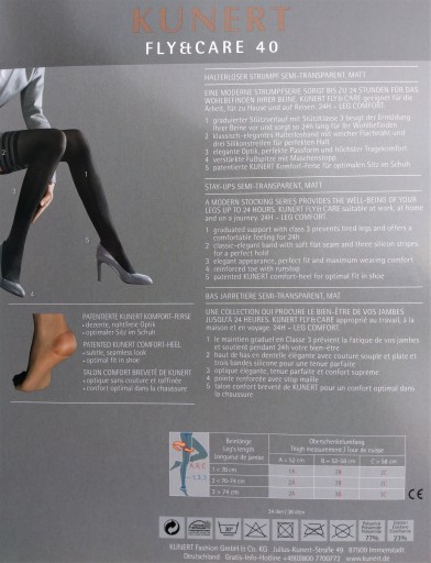 POŃCZOCHY FLY&CARE MEDYCZNE KUNERT CZARN 4 -60%