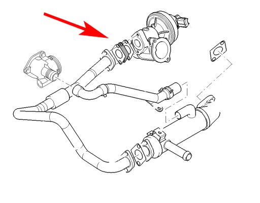 Заглушка EGR 2.0 2.2 2.4 TDCI FORD Mondeo Transit