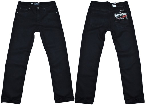 Spodnie męskie jeans Big More 610 czarne L30 pas 104 cm 41/30