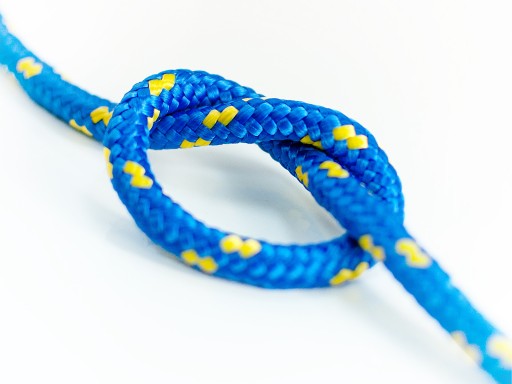 Универсальный плетеный 14 мм полипропиленовый канат Sailing blue 50 м