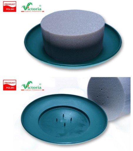 FLORET SUCHY CYLINDER GĄBKA FLORYSTYCZNA - ŚR 19cm