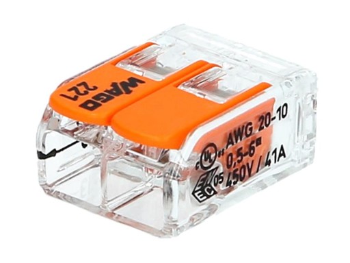 SZYBKOZŁĄCZKA WAGO UNIWERSALNA 2x0,5-6mm² 50szt