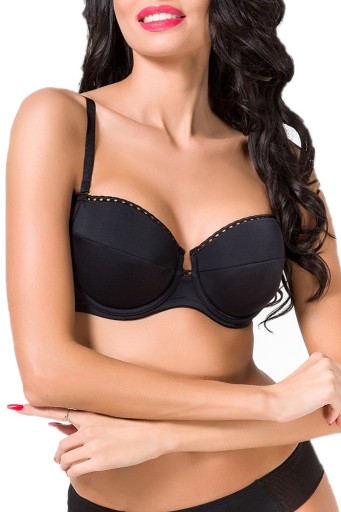 Biustonosz usztywniany Elena Alles czarny 75F