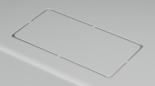Корпус коробки 400x400x160 MB-TPR4 Металл 40x40x16 см светло-серый