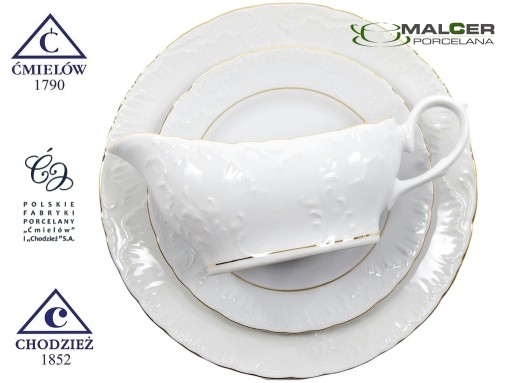 3604 СОУСНИК 500 мл Golden Line ROCOCO PORCELANA ĆMIELÓW MALCER