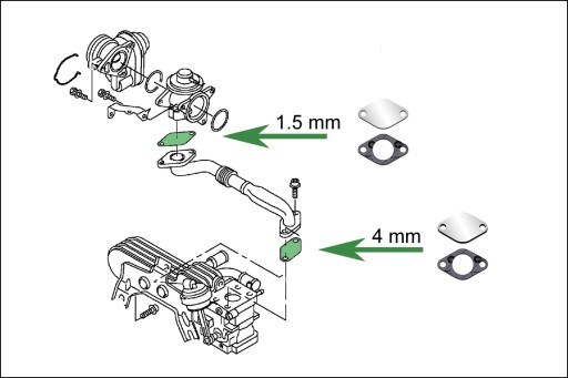 Заглушки EGR 1.9 2.0 TDi VW Bora Golf Passat Polo