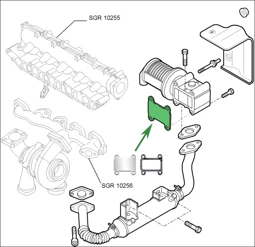 Заглушка EGR ALFA ROMEO FIAT 1.9JTDM OPEL 1.9CDTi