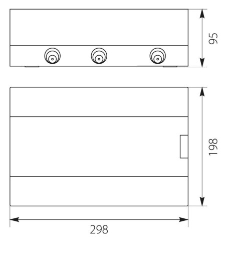 Rozdzielnia natynkowa 1x12 SRn 12 1.3