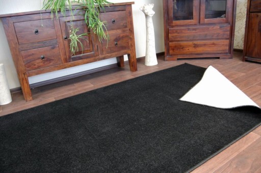 КОВЕР 100x200 TRENDY однотонный черный @24966