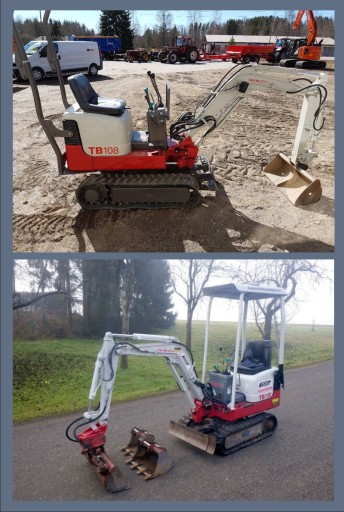 НАКЛЕЙКИ НАКЛЕЙКИ - TAKEUCHI TB108 + пиктограммы