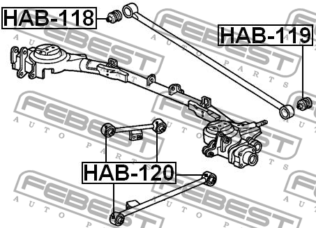 HONDA HR-V ВТУЛКА ЗАДНЕГО РЫЧАГА