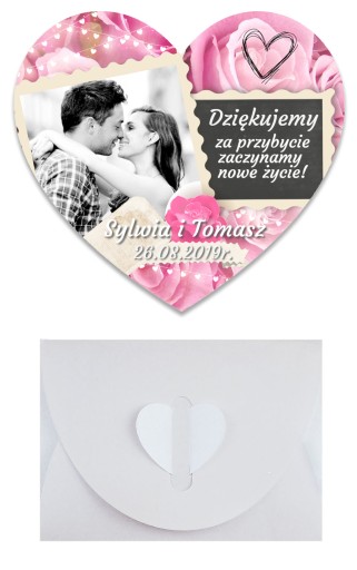 СПАСИБО Wedding HEART за свадебное фото МАГНИТ