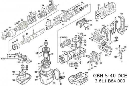 Bosch GBH 5-40 DCE ROOT