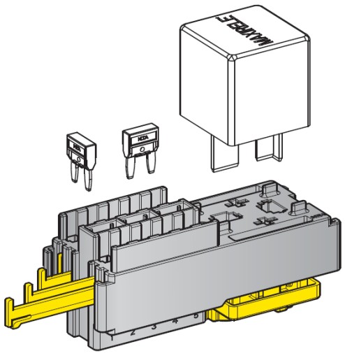 МОДУЛЬ РОЗЕТОЧНОЙ КОРОБКИ 10xMINI 1xMAX MTA 0101510