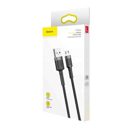 ДВУХСТОРОННИЙ КАБЕЛЬ BASEUS 2,4 А, 1 МЕТР MICRO USB