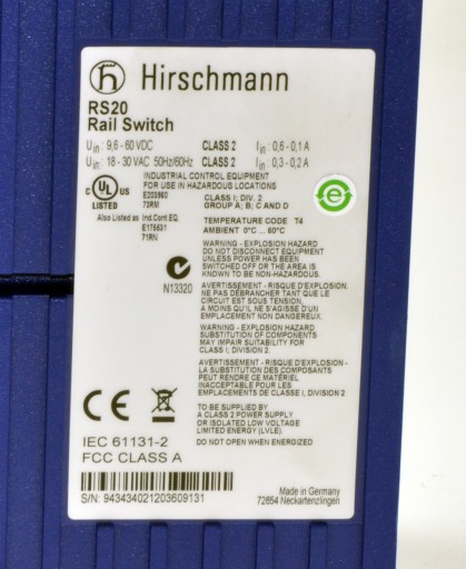 Промышленный Ethernet-маршрутизатор Rail Switch RS20