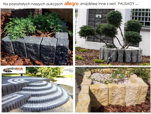 PALISADA NOSTALIT 130 cm OBRZEŻE Prostokąt Wysoka