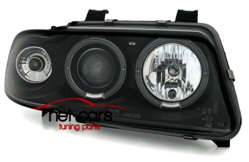 ЛАМПЫ ФАР AUDI A4 S4 B5 ANGEL EYES LED BL