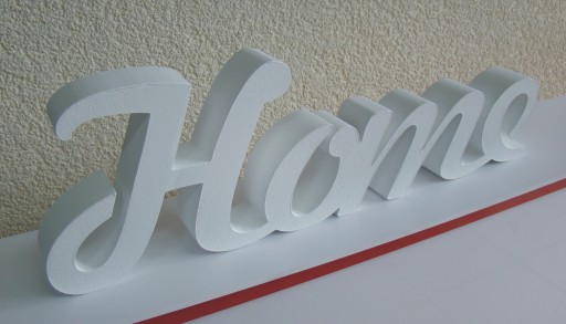 HOME надпись буквы связаны 3D украшение