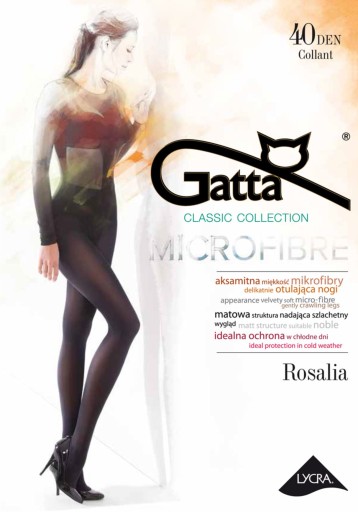 Rajstopy Gatta Rosalia 40 den mikrofibra jeans- 4