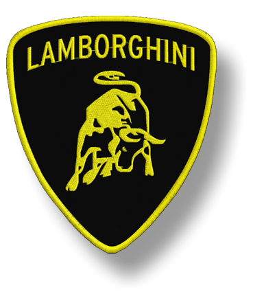 Нашивка Lamborghini с термовышивкой.