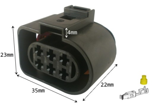 ЗАГЛУШКА CUBE AUDI SKODA VW ЛАМПА 1J0973733 6x2.8