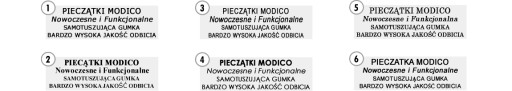 ШТАМП Modico Nomo 2 1/2, 42x16 мм 5 строк