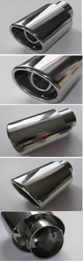 КРЫШКА ГЛУШИТЕЛЯ - НАКОНЕЧНИК ГЛУШИТЕЛЯ - TUNING INOX Chrome Universal