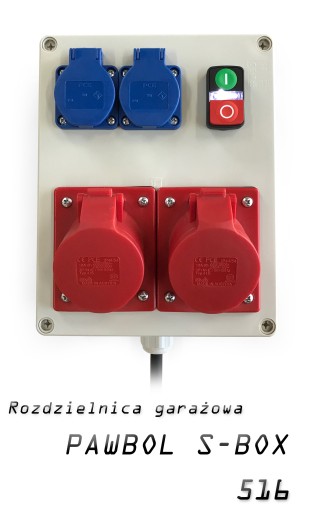 ROZDZIELNICA GOTOWA GNIAZDA 2x16A 5P 400V / 2x230V