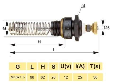 Свеча накаливания Iskra SM8B Ursus C330, 335 312C Rak
