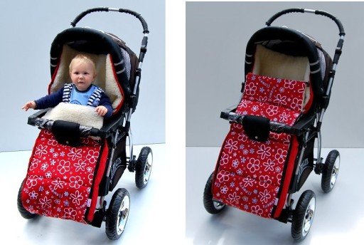 BabyLux K14 СУМКА-СИДЕНЬЕ ДЛЯ КОЛЯСКИ ИЗ ОВЕЧЬЕЙ ШЕРСТИ 105см № 4.