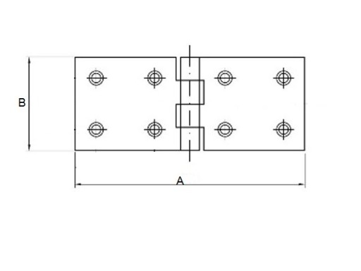 ПЕТЛЯ СТРОИТЕЛЬНОЙ КОРОБКИ ОЦИНКОВАННАЯ 25 x 100