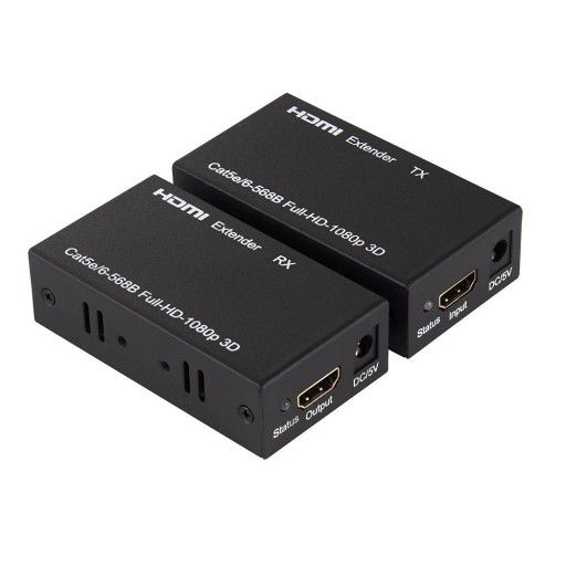 Удлинитель Удлинительный кабель HDMI-RJ45 LAN 60 м 3D Wwa